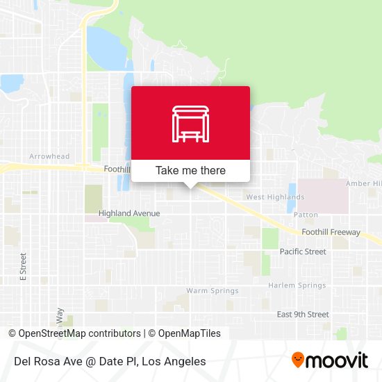 Mapa de Del Rosa Ave @ Date Pl