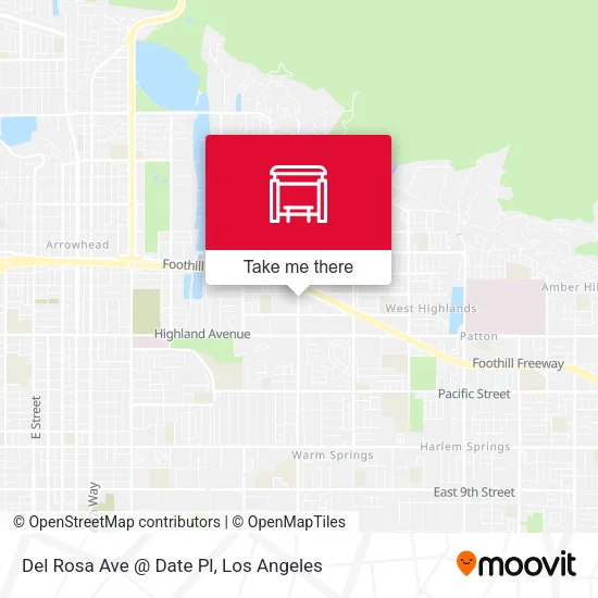 Del Rosa Ave @ Date Pl map