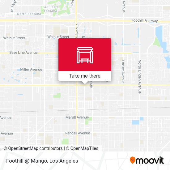 Foothill @ Mango map