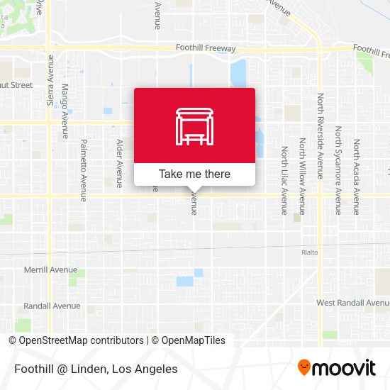 Mapa de Foothill @ Linden