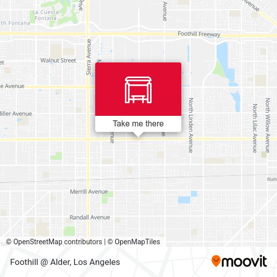 Mapa de Foothill @ Alder