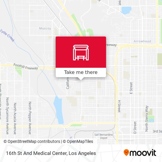 16th St And Medical Center map