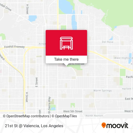 Mapa de 21st St @ Valencia
