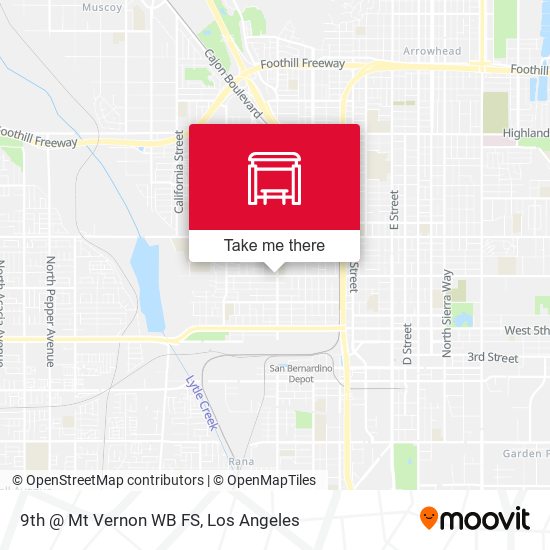 Mapa de 9th @ Mt Vernon WB FS