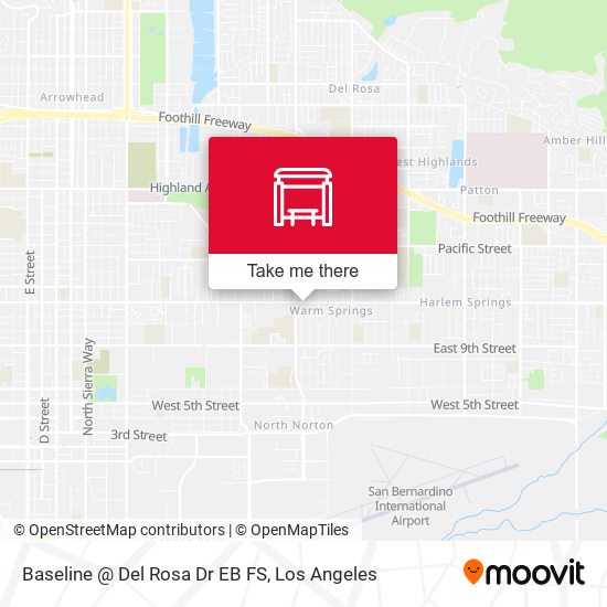 Baseline @ Del Rosa Dr EB FS map