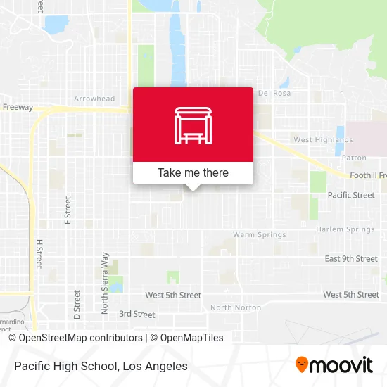 Pacific High School map
