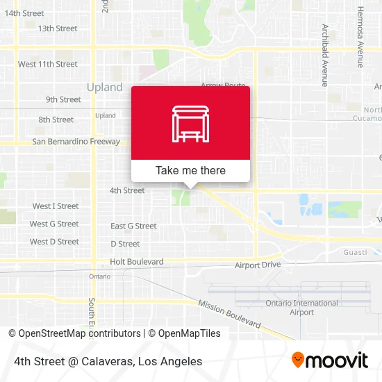 4th Street @ Calaveras map