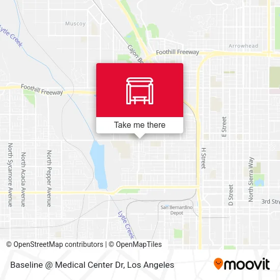 Baseline @ Medical Center Dr map