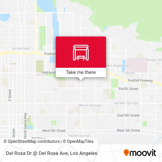 Del Rosa Dr @ Del Rosa Ave map