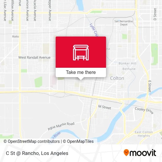 C St @ Rancho map
