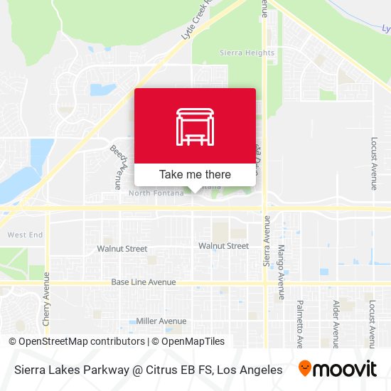 Mapa de Sierra Lakes Parkway @ Citrus EB FS