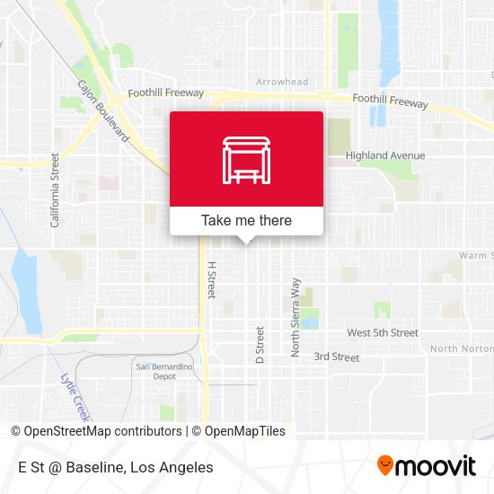 E St @ Baseline map