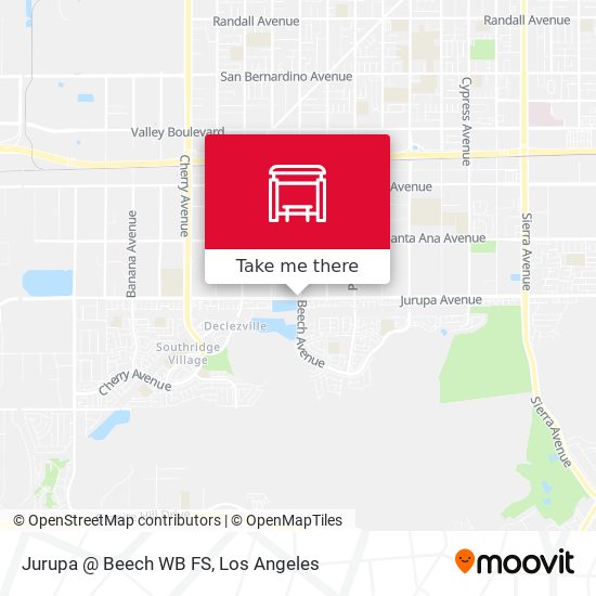 Jurupa @ Beech WB FS map