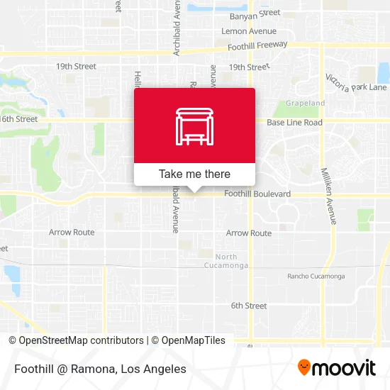Foothill @ Ramona map