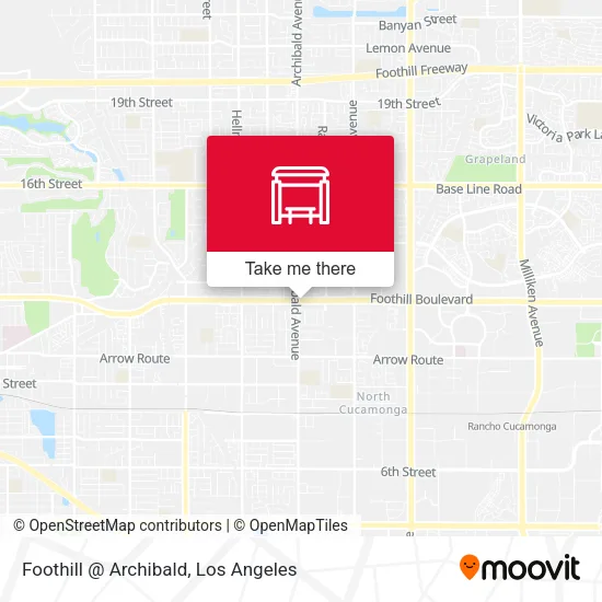 Foothill @ Archibald map