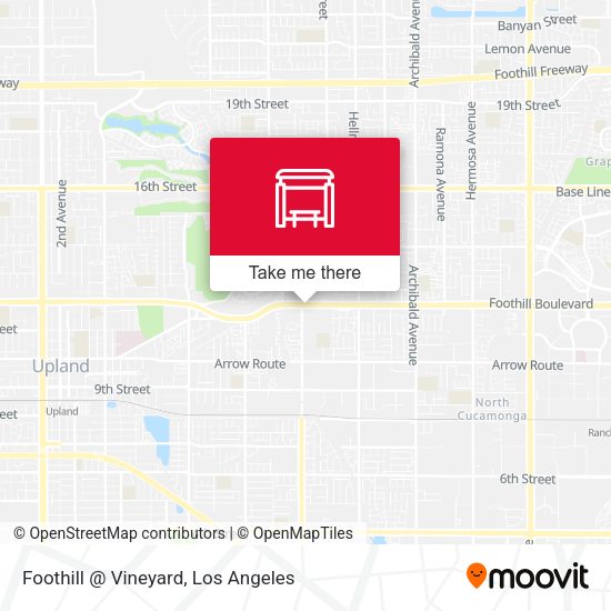 Foothill @ Vineyard map