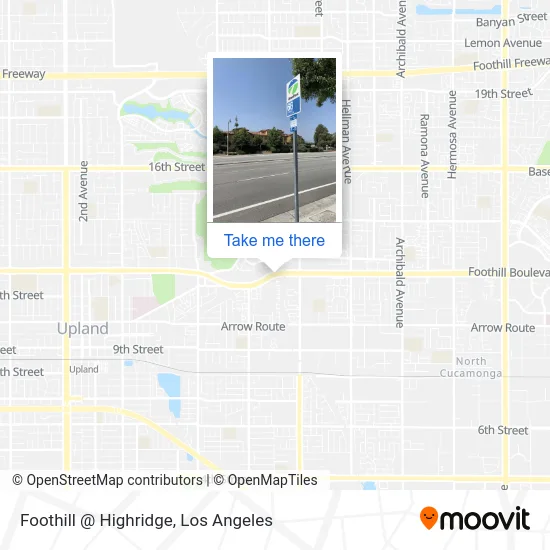 Foothill @ Highridge map
