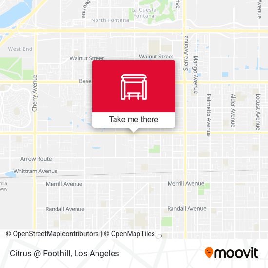 Citrus @ Foothill map