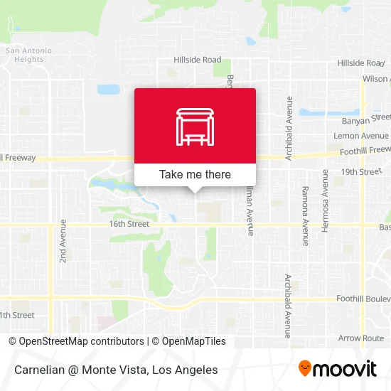 Carnelian @ Monte Vista map