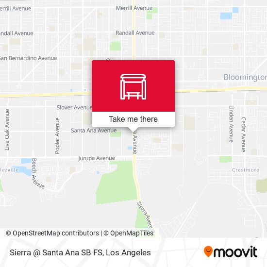 Sierra @ Santa Ana SB FS map