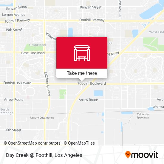 Day Creek @ Foothill map