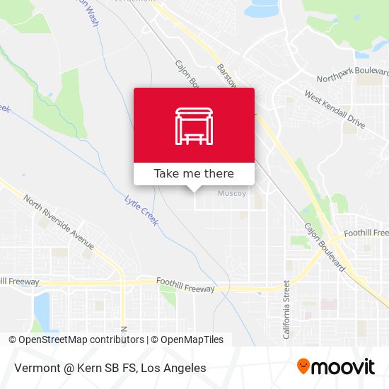 Vermont @ Kern SB FS map