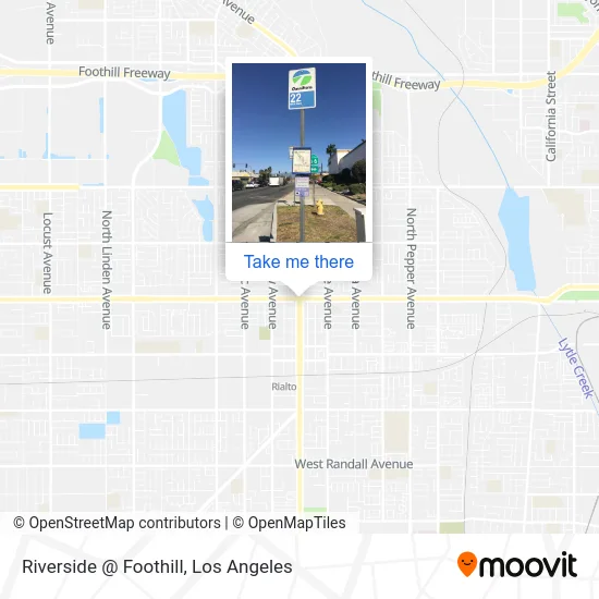 Riverside @ Foothill map