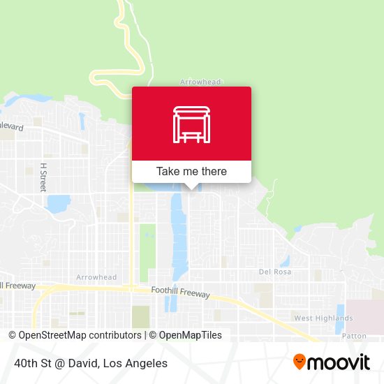 40th St @ David map