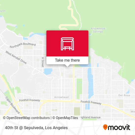 40th St @ Sepulveda map