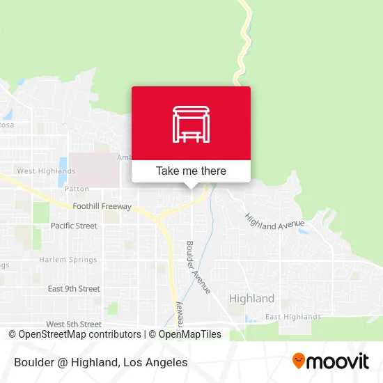 Boulder @ Highland map