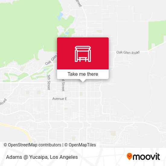 Adams @ Yucaipa map