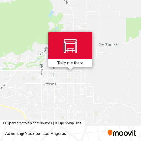 Adams @ Yucaipa map