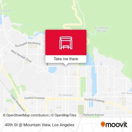 40th St @ Mountain View map