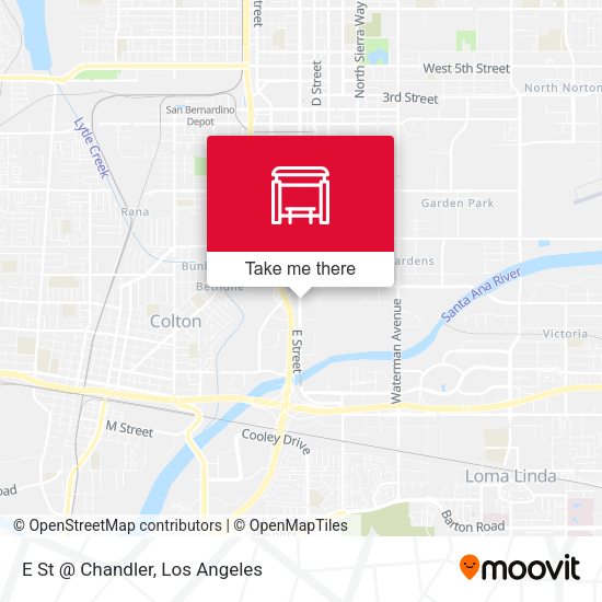 E St @ Chandler map