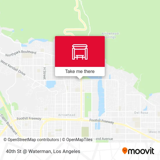 40th St @ Waterman map