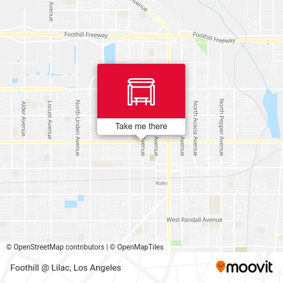 Foothill @ Lilac map
