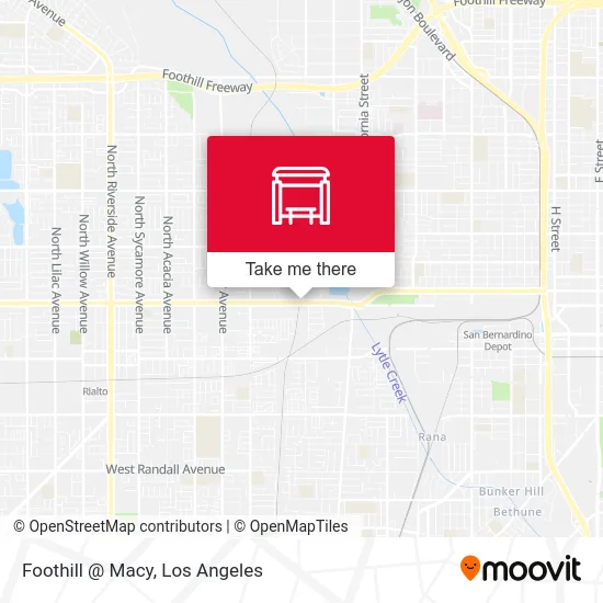Foothill @ Macy map