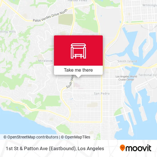 1st St & Patton Ave (Eastbound) map