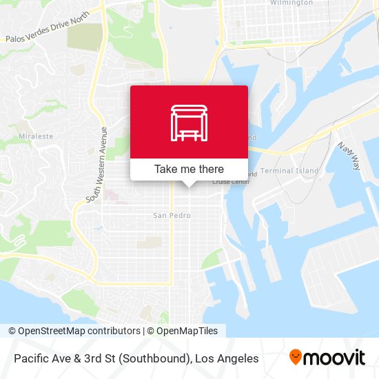 Pacific Ave & 3rd St (Southbound) map