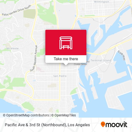 Pacific Ave & 3rd St (Northbound) map