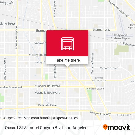 Mapa de Oxnard St & Laurel Canyon Blvd