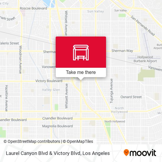 Laurel Canyon Blvd & Victory Blvd map