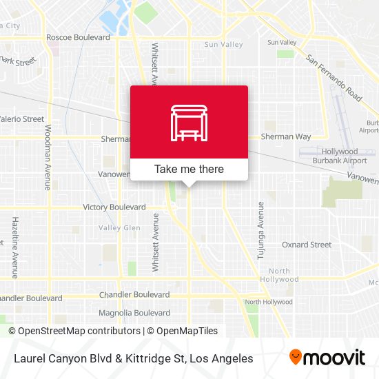Laurel Canyon Blvd & Kittridge St map