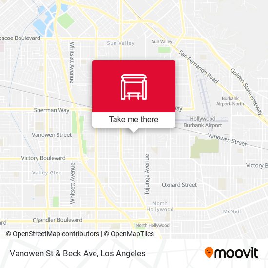 Mapa de Vanowen St & Beck Ave