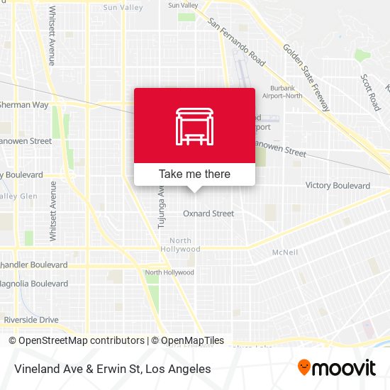 Vineland Ave & Erwin St map
