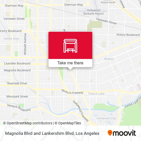 Mapa de Magnolia Blvd and Lankershim Blvd