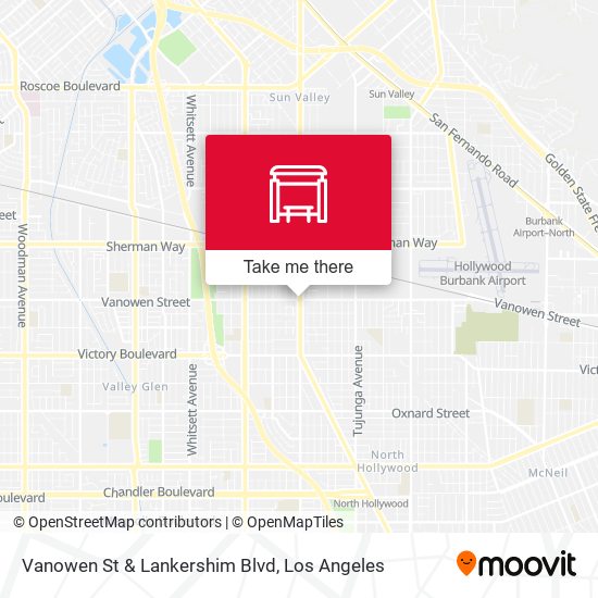 Mapa de Vanowen St & Lankershim Blvd