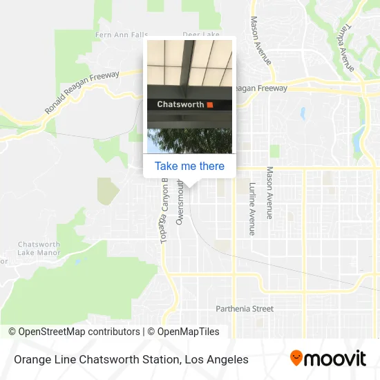 Orange Line Chatsworth Station map