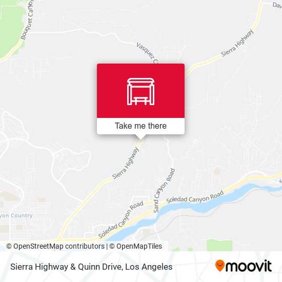 Sierra Highway & Quinn Drive map