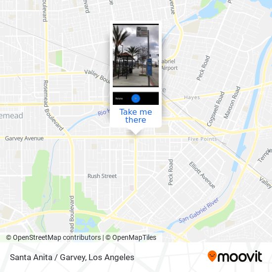 Santa Anita / Garvey map